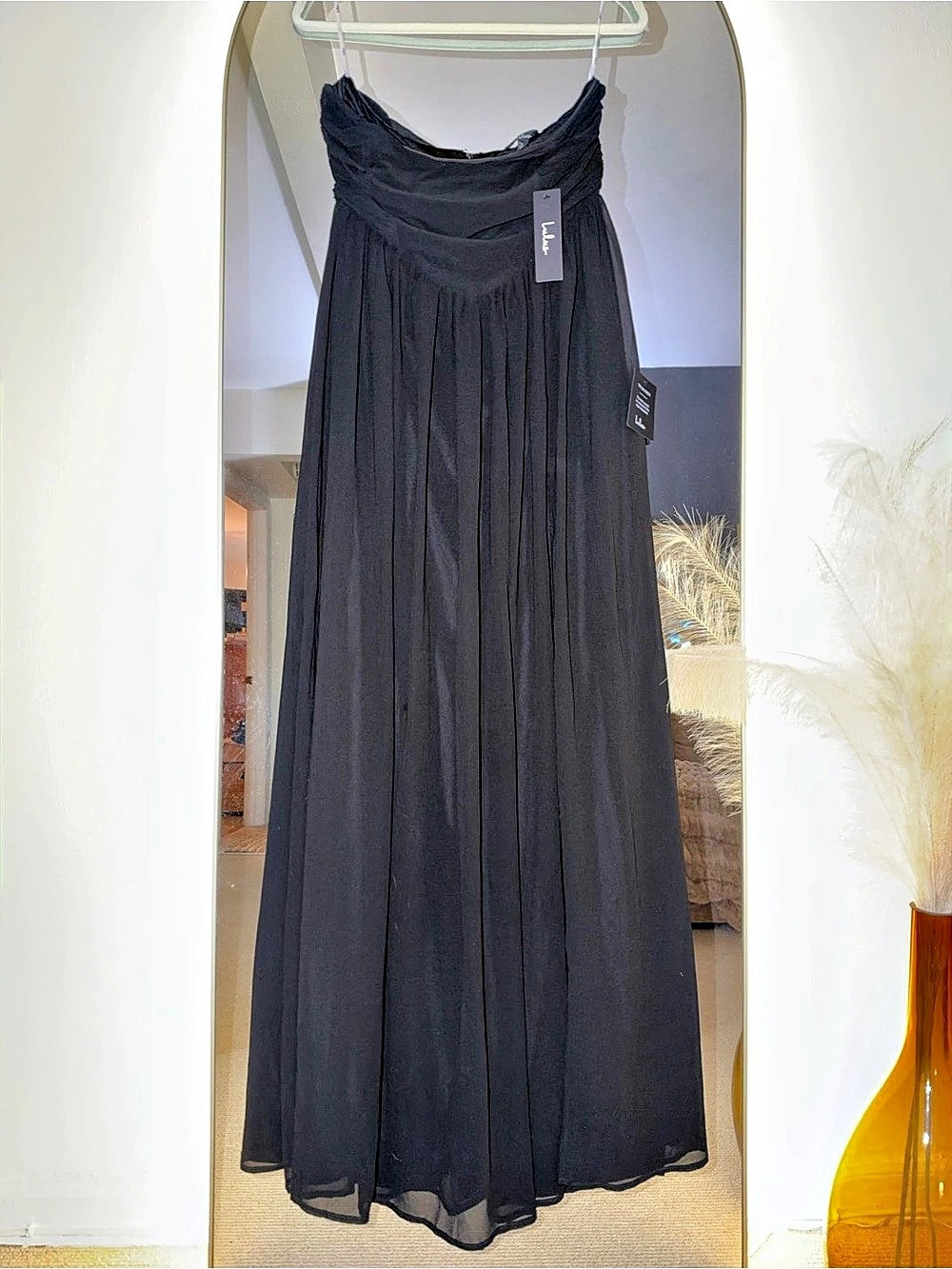 Lulus Luxe Favorite Black Strapless Ruched Maxi Dress Strapless Ruched Maxi